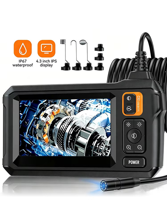 INSKAM Industrie-Endoskopkamera in Schwarz mit 1080P LCD-Display und 8 mm IP67 wasserdichter Schlangenkamera - Bild 7