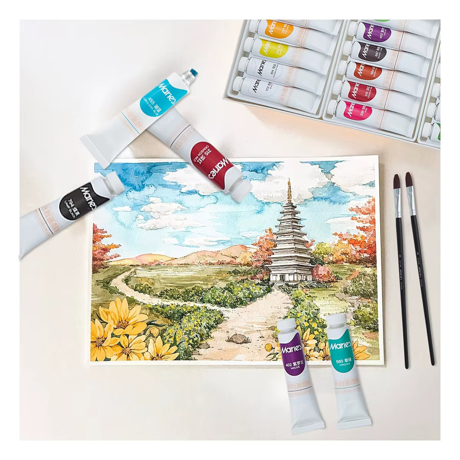 Maries Gouachefarben Set in Multicolour, Künstlerqualität für Profis, 12 ml pro Farbe - Bild 4
