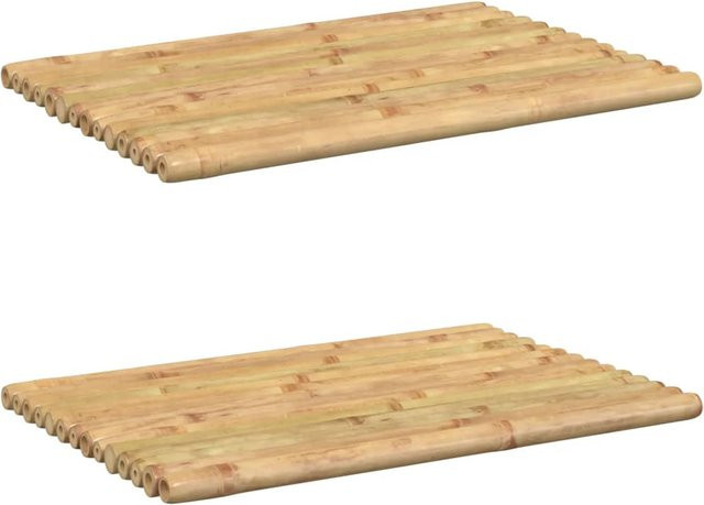2er-Set Badezimmerteppiche aus Bambus von VD Home Furnishing, Beige, B: 50 cm, T: 35 cm - Bild 1