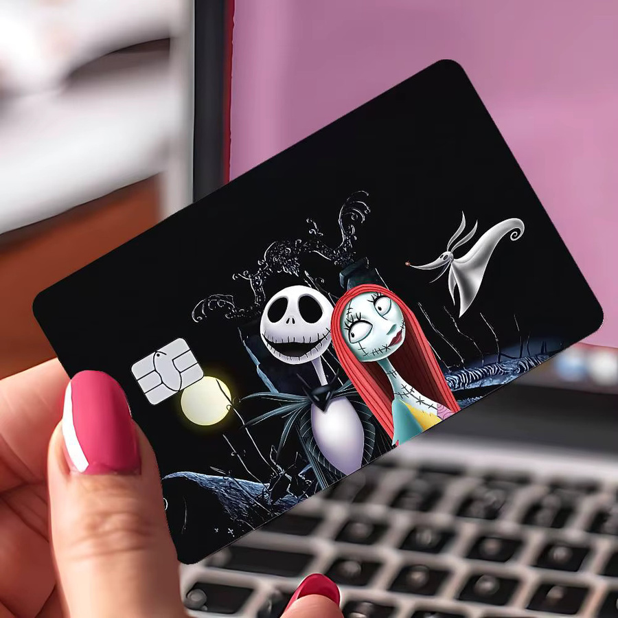 52TOYS Nightmare Before Christmas Jack Skellington Sticker Skin für Debit- und Kreditkarten, Ultra Thin No Fade Design - Bild 5