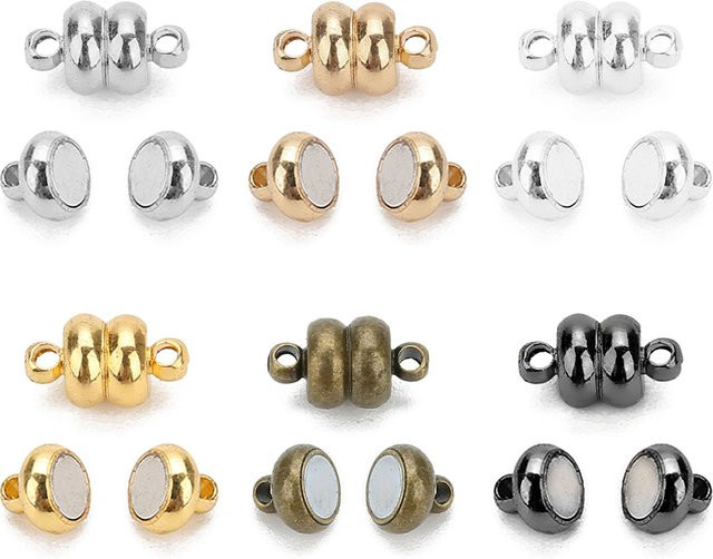 Louleur Magnetische Schnalle, Metall, Rund, Flach, Schmuck Zubehör - Bild 1