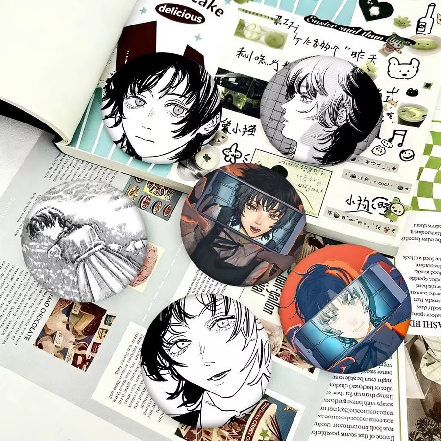 Mesuca Brosche, Manga-Abzeichen, Emaille-Pin, rund - Bild 2