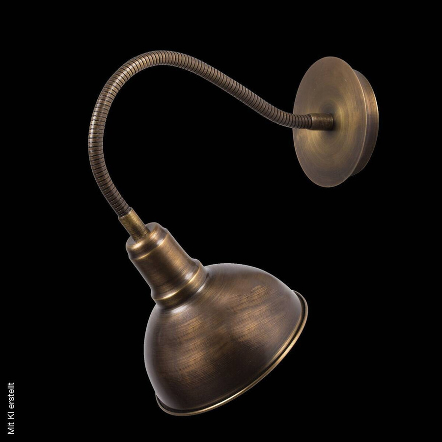 Opviq Wandleuchte aus Metall in Bronze, modern und rund, E27, B/H/T: 16 x 16 x 16 cm - Bild 3