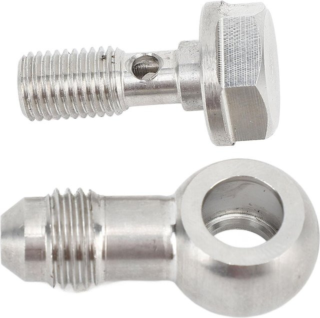 Igeteck Banjo-Schraube AN4 mit M8x1.0 Gewinde und Unterlegscheiben aus Edelstahl in Silber - Bild 1