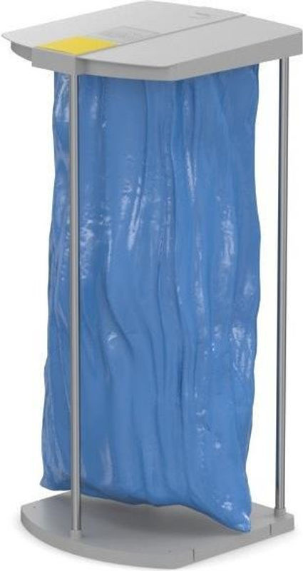 Hailo ProfiLine MSS XXXL Müllsackständer Wertstoffbehälter Grau, Volumen: 120 l, B/H/T: 43 x 97 x 45 cm - Bild 2