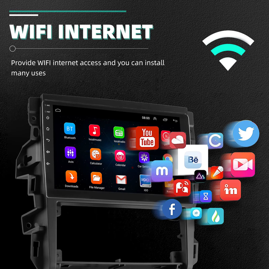 ESSGOO Android 15 Autoradio mit 9 Zoll IPS Touchscreen für VW Golf 4 MK4 1997-2003 R32, Schwarz, kabelloses CarPlay, Android Auto, GPS, Bluetooth, WiFi und Lenkradsteuerung - Bild 5