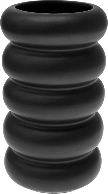 Rico Design Keramik Vase schwarz B/T/H: 11,7 x 11,7 x 20,4 cm - Bild 1