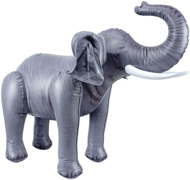 Aufblasbare Tierballons von Lingfeng als Dekoration für Hochzeiten und Geburtstage, Set mit Kuh, Elefant und Giraffe in Multicolor aus PVC - Bild 1