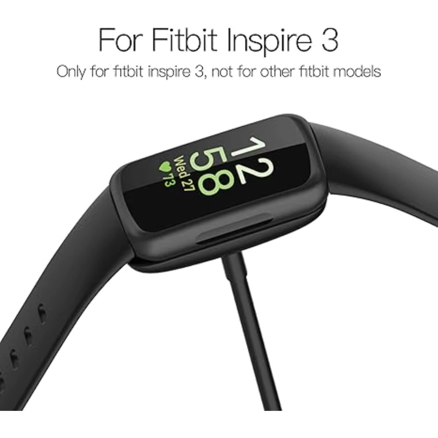 Fitbit Ersatzladegerät für Fitbit Inspire 3, USB, Schwarz, 2er-Pack - Bild 4