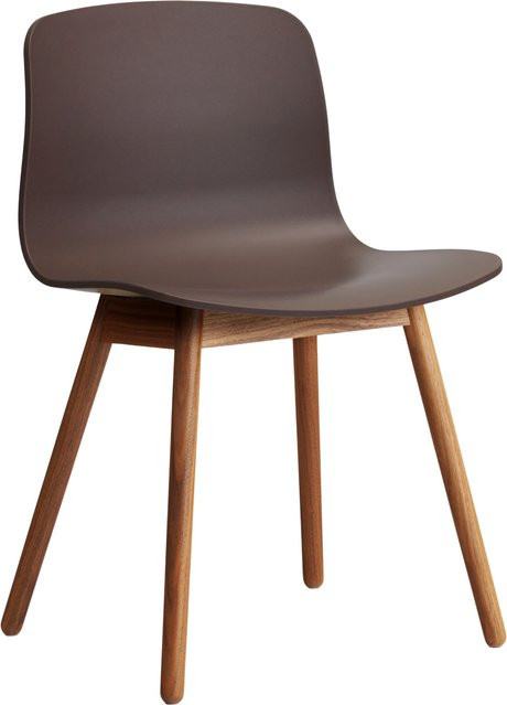 HAY About A Chair AAC 12 Designstuhl aus Polypropylen in Purple mit Eichengestell - Bild 1