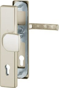 Hoppe Schutzgarnitur London 61G/2221/2210/113 aus Aluminium und Stahl in Silber, Lochmaß: 92 mm, Durchlass: 67-72 mm - Bild 1