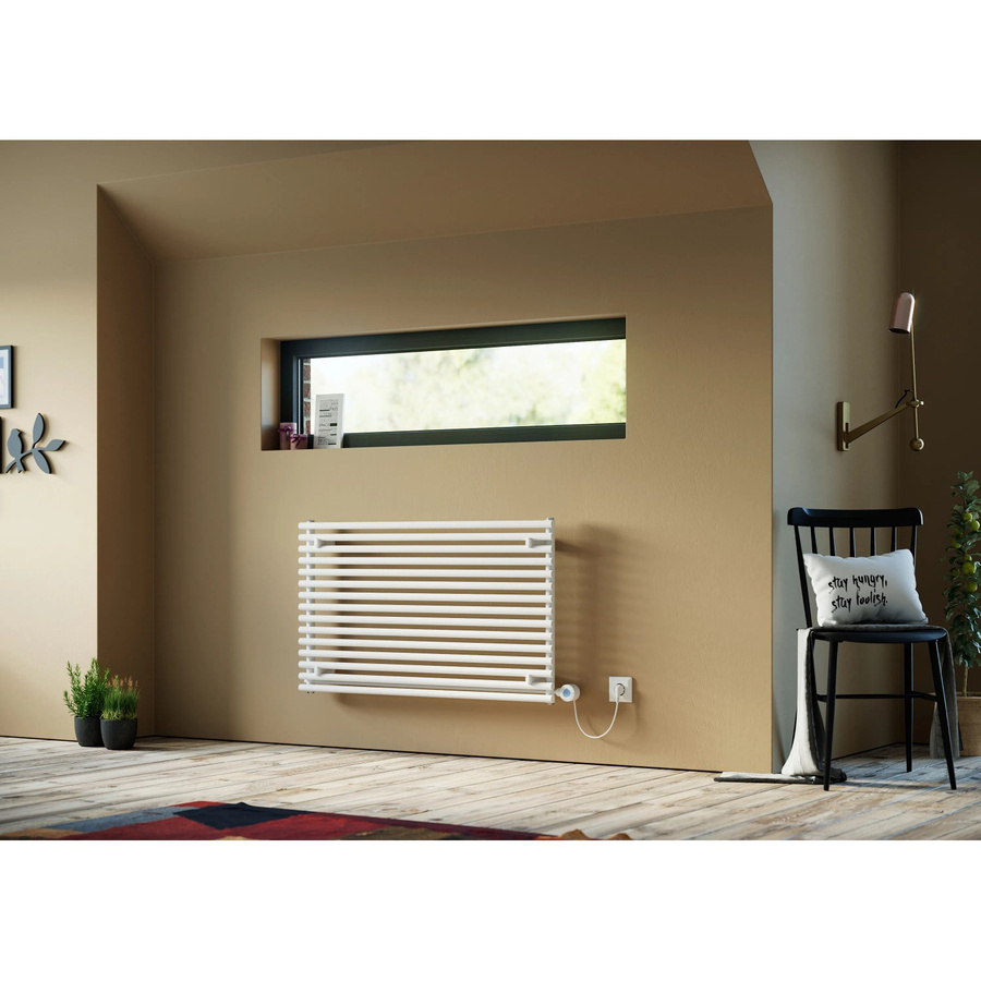 Ximax Elektrischer Heizkörper Gamba Horizontal, Weiß, 900 W, B: 120 cm, H: 59 cm, T: 5,9 cm - Bild 2
