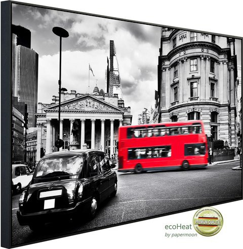 papermoon Infrarotheizung EcoHeat London Doubledecker mit App-Steuerung und Überhitzungsschutz, bunt, Matt-Effekt - Bild 1