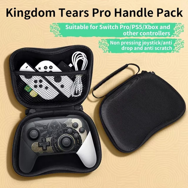 DATA FROG EVA-Schutzhülle in Schwarz für PS4, Xbox One Controller und Switch Pro sowie PS3 Gamepads als tragbare Reisetasche - Bild 1
