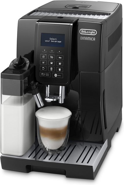 DeLonghi ECAM 353.75.B Kaffeevollautomat in Schwarz mit Milchbehälter und Touch-Display - Bild 1