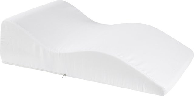 Höhenverstellbares Beinruhekissen in Keilform für Knie und Füße, Weiß, Unisex - Bild 1