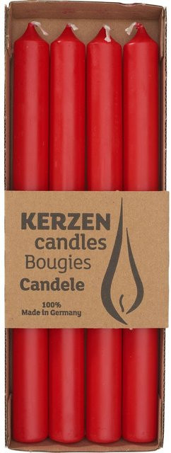 Wenzel Stabkerze Rubin Rot Durchmesser: 2,2 cm, Höhe: 25 cm - Bild 1