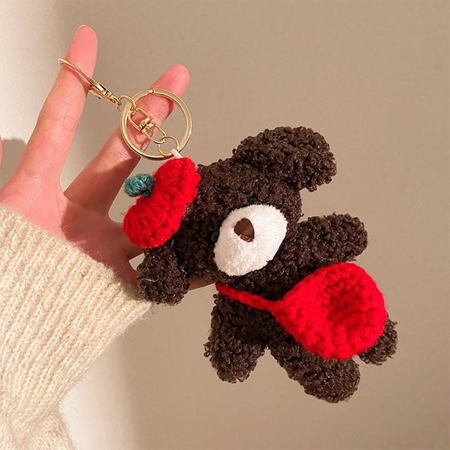 Linyi toy Anhänger kleiner Bär, schwarz, Damen - Bild 1