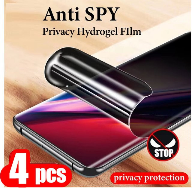 Anti-Spy Privatsphäre Hydrogel Schutzfolie für Samsung Galaxy A56 5G A36 5G A55 A54 A15 A05 A35 A16 A26 A06 A24 A05s A25 transparent - Bild 1