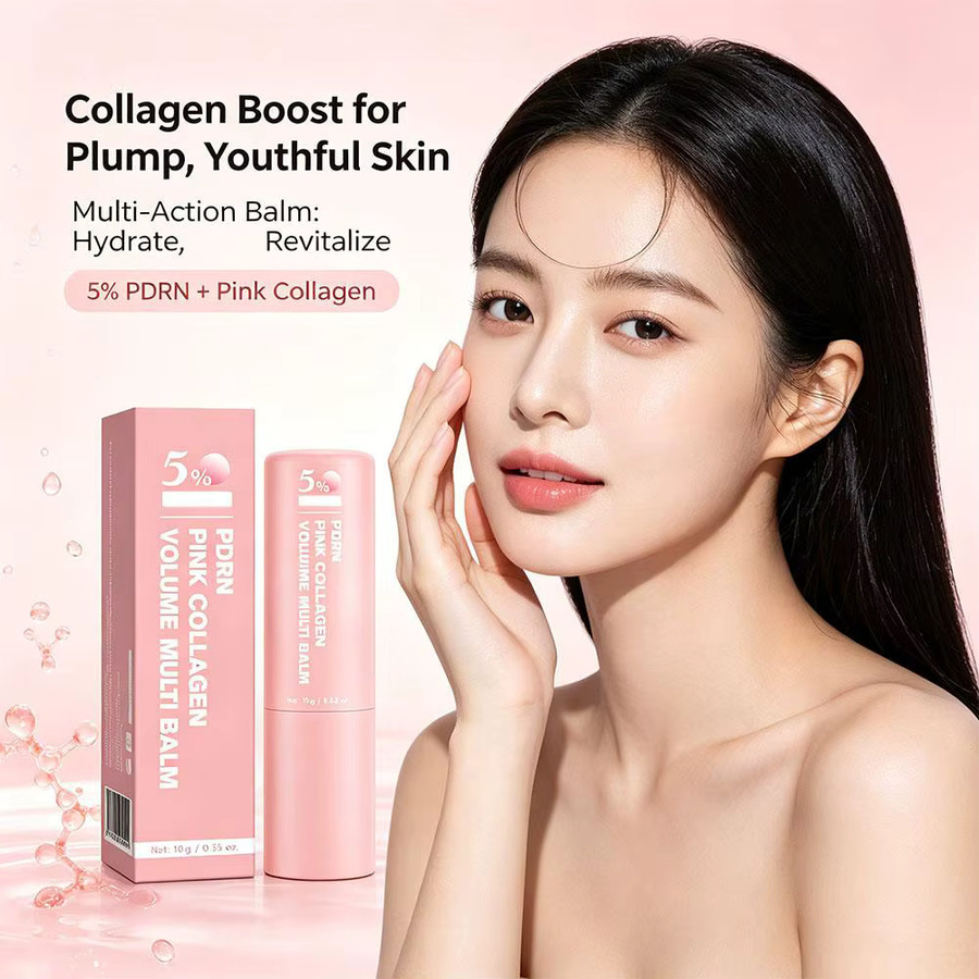 Jaysuing PDRN Pink Collagen Volume Multi Essence Balm, Hyaluronsäure, Kollagen, Lippen - Bild 2