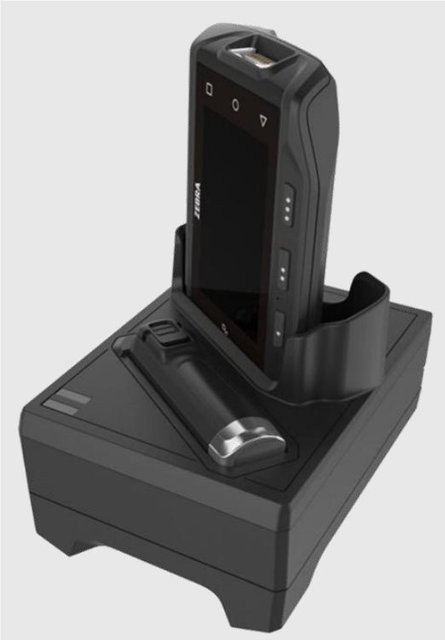 Zebra Single Slot Cradle mit Ersatz-Batterieladegerät Dockingstation USB Schwarz CRD-NGWT-1S1BU-01 - Bild 1