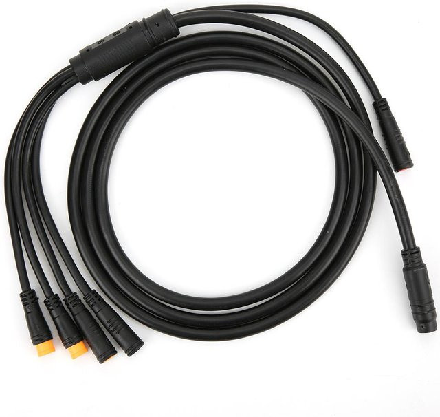 Fishine Wasserdichter E-Bike Controller mit integriertem Fahrradkabel und Lichtfunktion in Schwarz - Bild 1