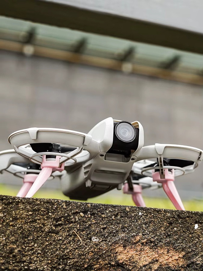 BRDRC Zubehör-Set für DJI Neo Drohne in Weiß mit Gimbal-Schutz, Objektiv-Kappe, Schutzfolie und Propellern - Bild 3