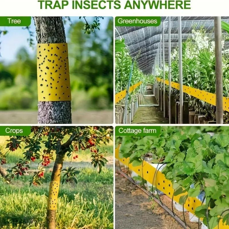 ProTool Haven Insektenfalle Klebeband Gelb für Garten, Gewächshaus und Gemüsebeete - Bild 2