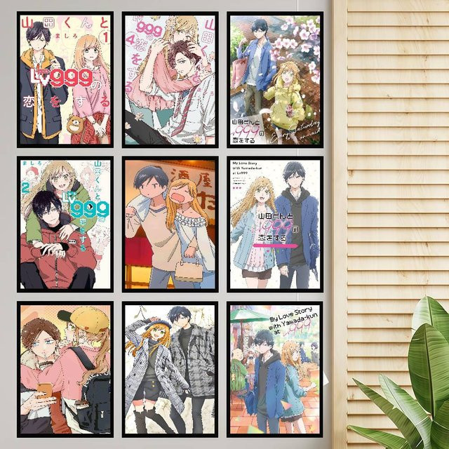 Moetch Anime-Poster My Love Story With Yamada-kun At Lv999, Aufkleber für deine Kawaii-Raumdekoration, Mehrfarbig - Bild 1