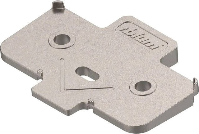 Blum Winkelkeil Kreuzform +5 Grad Schraubversion vernickelt in Silber, Höhe: 0,08 cm - Bild 1
