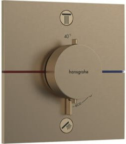 Hansgrohe Thermostat ShowerSelect Comfort E UP Duschset mit 2 Ventilen in Brushed Bronze - Bild 1
