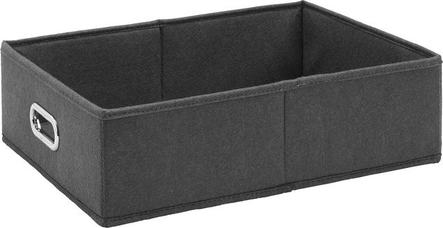 Mömax Aufbewahrungsbox Unit S in Grau, faltbar aus Kunststoff und Stoff, B/T/H: 43,5 x 12,0 x 13,0 cm - Bild 1