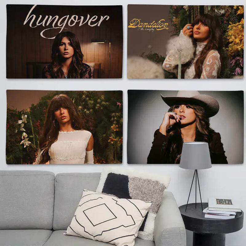 Singer E-Ella L-Langley Löwenzahn-Flagge mit floralem Design als Dekoration für Geburtstage und Outdoor-Camping - Bild 1