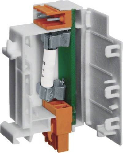 Hager Sicherungsbox KU9S10HE, 1A, 230V, 25kA, 2-polig, steckbar auf Hutschiene, Weiß - Bild 1