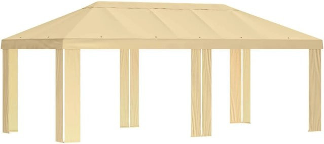 vidaXL Gazebo Abdeckung für Pavillon aus Polyester in Creme - Bild 1