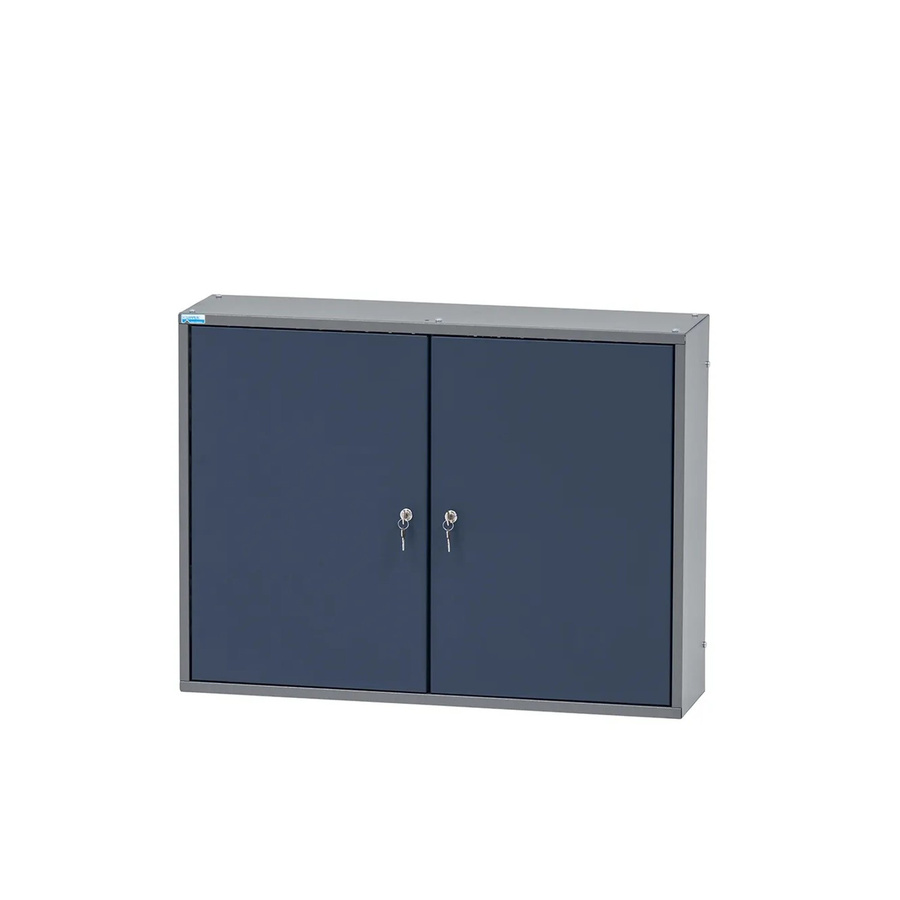 Küpper Hängeschrank 2-Türig in Blau und Grau, B: 60 cm, H: 80 cm, T: 20 cm - Bild 2