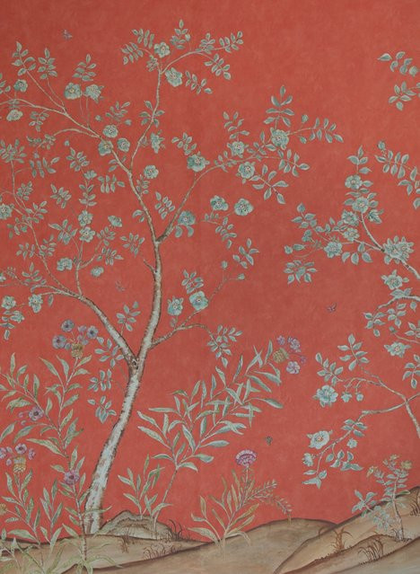 Andrew Martin Tapete Songbird Sunset Chinoiserie Vlies - Bild 1