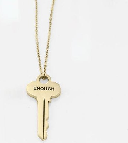 Wucifang Jewelry Halskette Edelstahl, Gold, 40cm, Damen - Bild 1