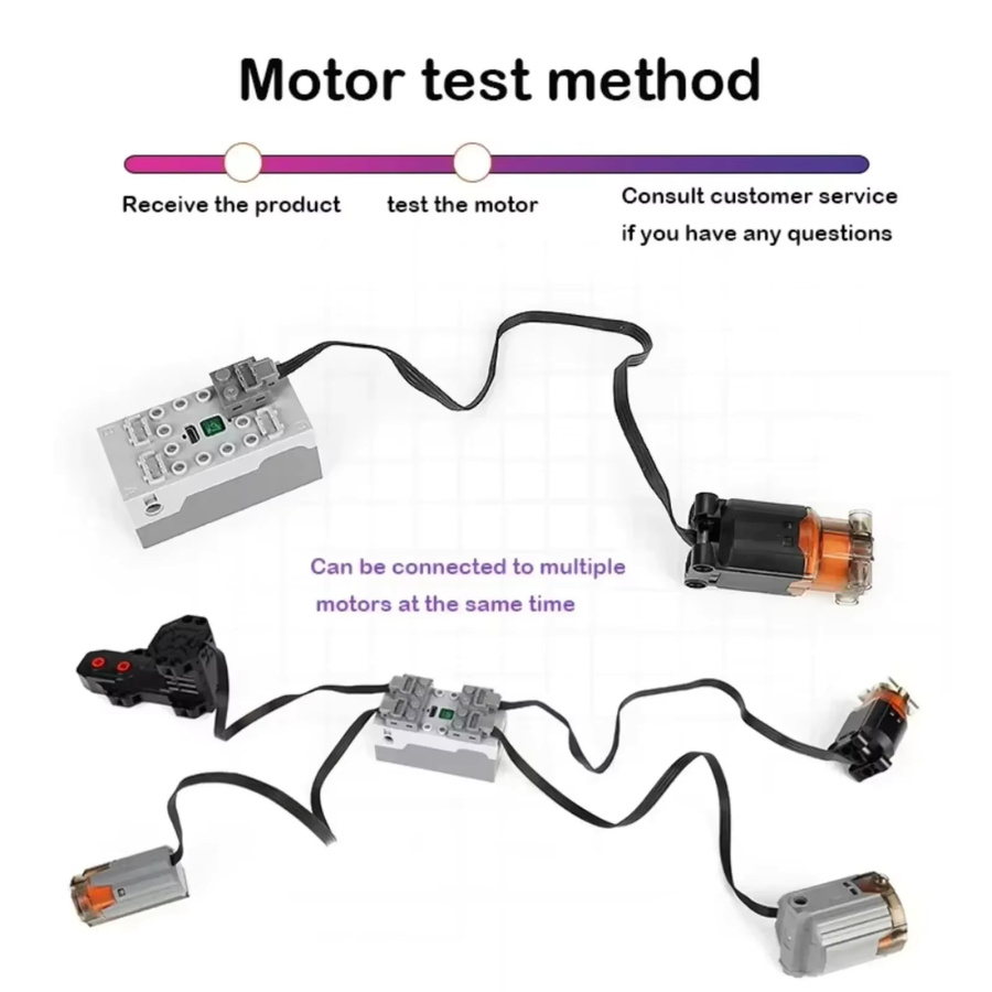 Mould King Power Functions Technische Bausteine mit Servomotor, Elektrischer Fernbedienung und Batteriekasten für MOC-Modelle - Bild 3