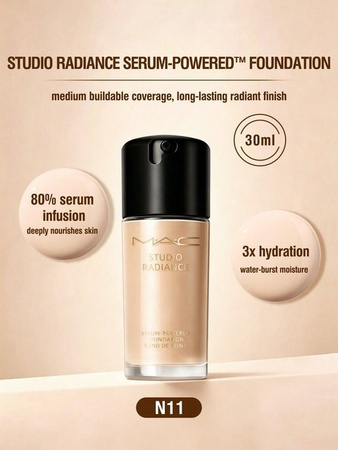 MAC Studio Radiance Serum-Powered Foundation, N11, 30 ml