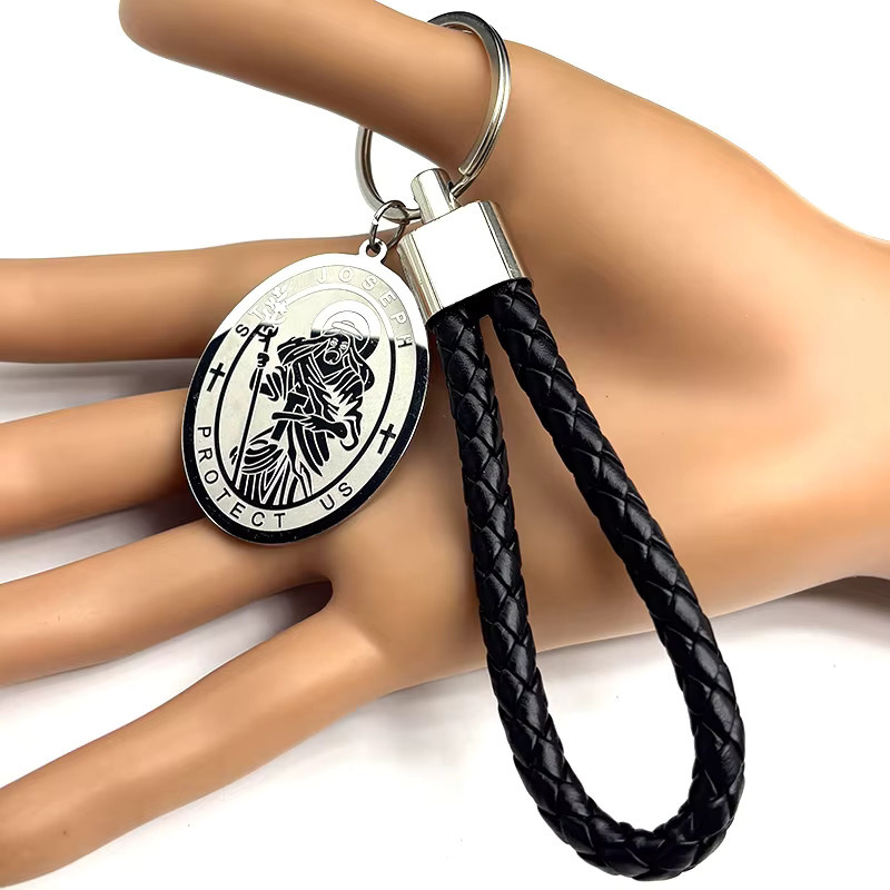 AFAWA Schlüsselanhänger Edelstahl, Silber, Unisex - Bild 3