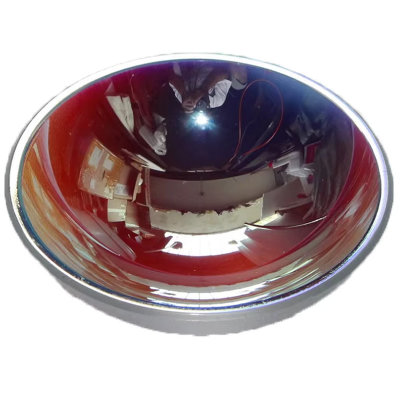 VBNM Parabolischer Reflektor für DIY Projektor Zubehör, runder konkaver Spiegel, Farbe: Silber, Durchmesser: 52 mm und 68 mm - Bild 3