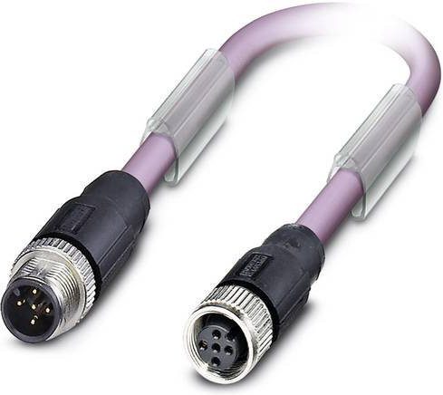 Phoenix Contact Sensor-Aktor-Datensteckverbinder M12 Stecker gerade Buchse gerade 5-polig l: 1,00 m - Bild 1