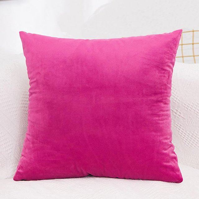 Yiran Furniture Kissenbezug aus Samt in Rose Rot, B/B: 40 x 40 cm - Bild 1