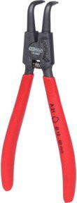 KS Tools Aussen-Sicherungszange aus Chrom-Vanadium, abgewinkelt, rot, Spannweite: 19-60 mm - Bild 1