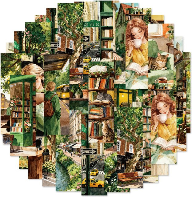 Etori Life City Alley Book Sound Retro Girl Charakter, Scrapbook-Zubehör - Bild 1