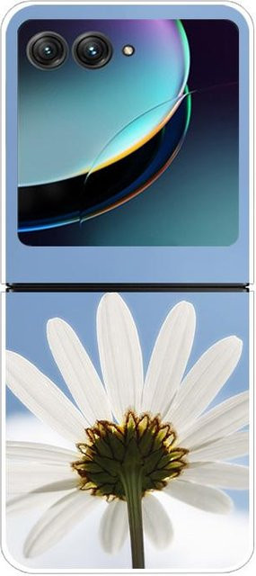 Motorola Razr 40 Ultra Handyhülle mit Blumenmuster in Transparent und Multicolour aus hartem PC-Kunststoff - Bild 1
