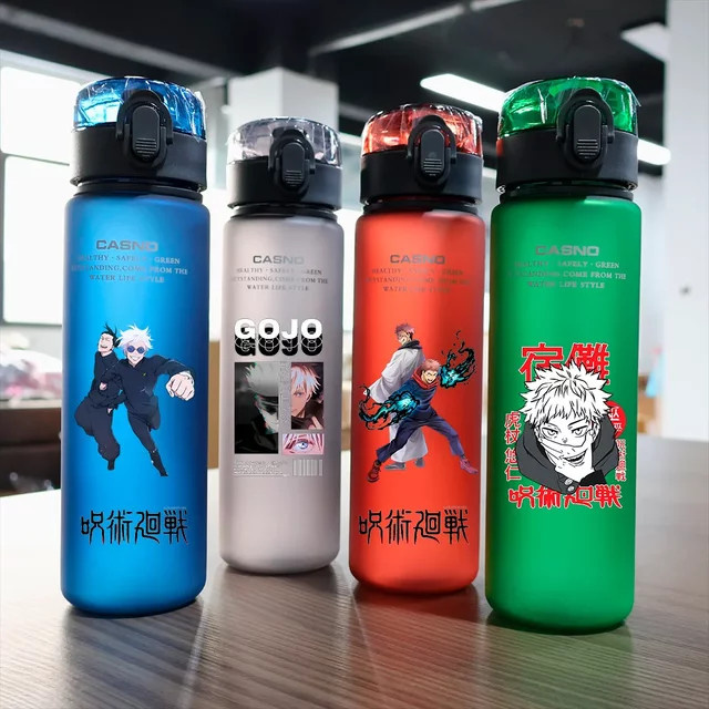 Bandai Jujutsu Kaisen Satoru Gojo Itadori Yuji Wasserbecher, 560ml, Plastik, Outdoor Wasserflasche - Bild 1