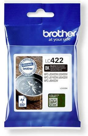 Original Brother Tintenpatrone LC-422BK Schwarz für Inkjet-Drucker - Bild 1