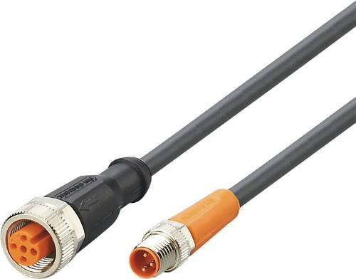 ifm electronic EVC676 Verbindungsleitung mit Stecker und Buchse, gerade, schwarz, Länge: 0,3 m, Polzahl: 3 oder 5 - Bild 1
